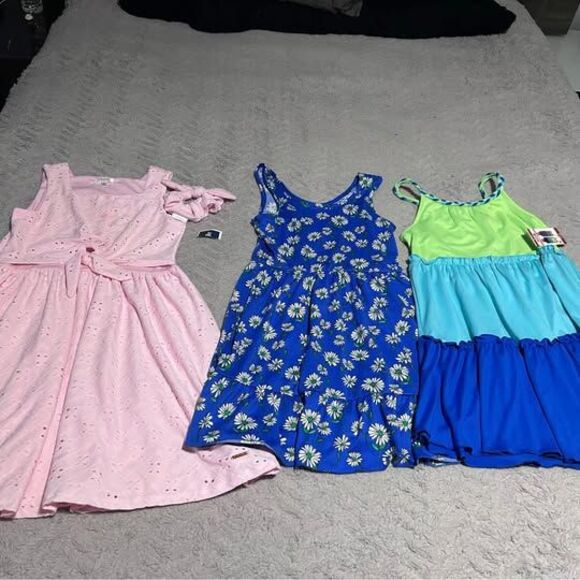 New Bundle Summer Girls Dress Size 7-8 - Picture 1 of 5